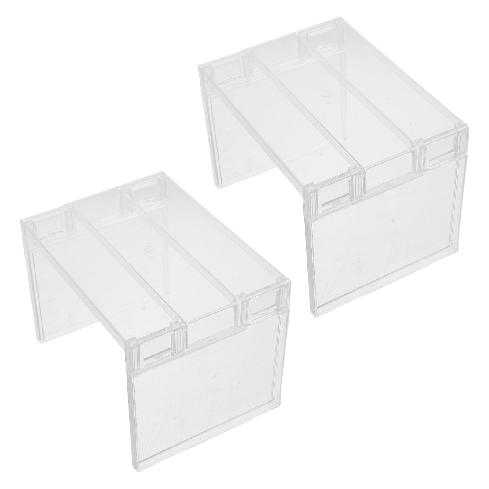 Food Storage Dividers - 2個入り冷蔵庫オーガナイザーシェルフ、透明収納ラック、冷凍庫シェルフライザー、取り外し可能な仕切り、寮、キッチンキャビネットスペースセーバー