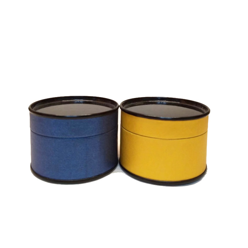 Food Storage Yellow - 30 個ブルー/イエロー段ボール瓶紙容器ティーナッツ食品花クラフト収納包装空箱香コイルチューブ