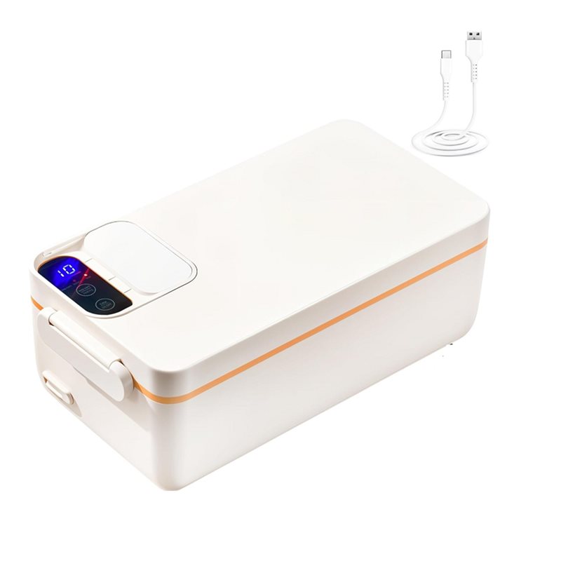 Food Storage Hot - 【売れ筋】コードレス電気加熱式ランチボックス-充電式ポータブルフードタイマーヒーター-温かい食事の保温用-男性、女性、大人向け