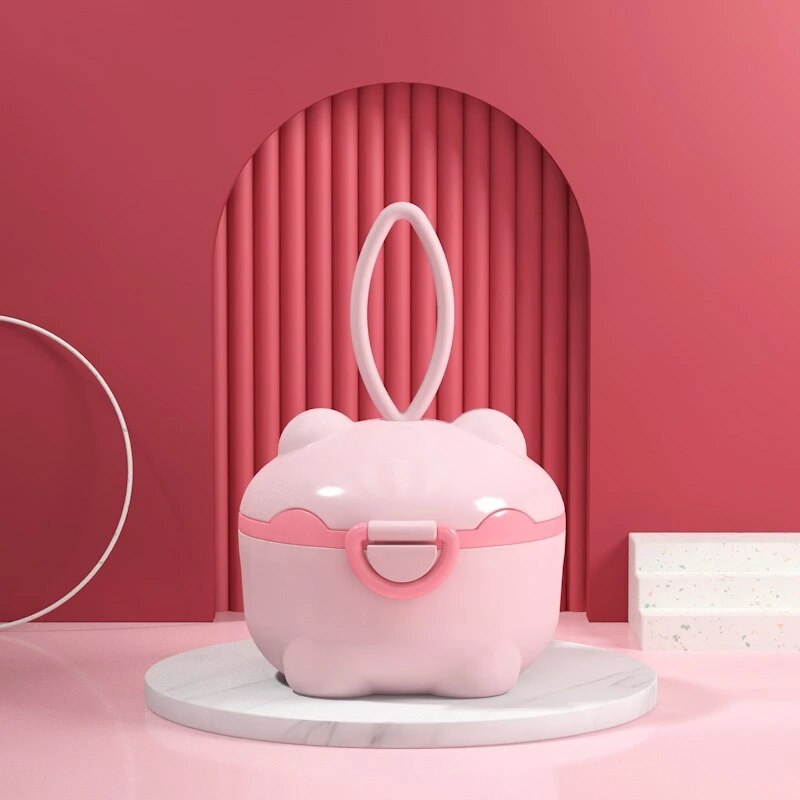 Food Storage Dividers - 仕切り付きベビーフォーミュラディスペンサー – 旅行用のポータブル、気密性、防湿性ミルクパウダー保存容器