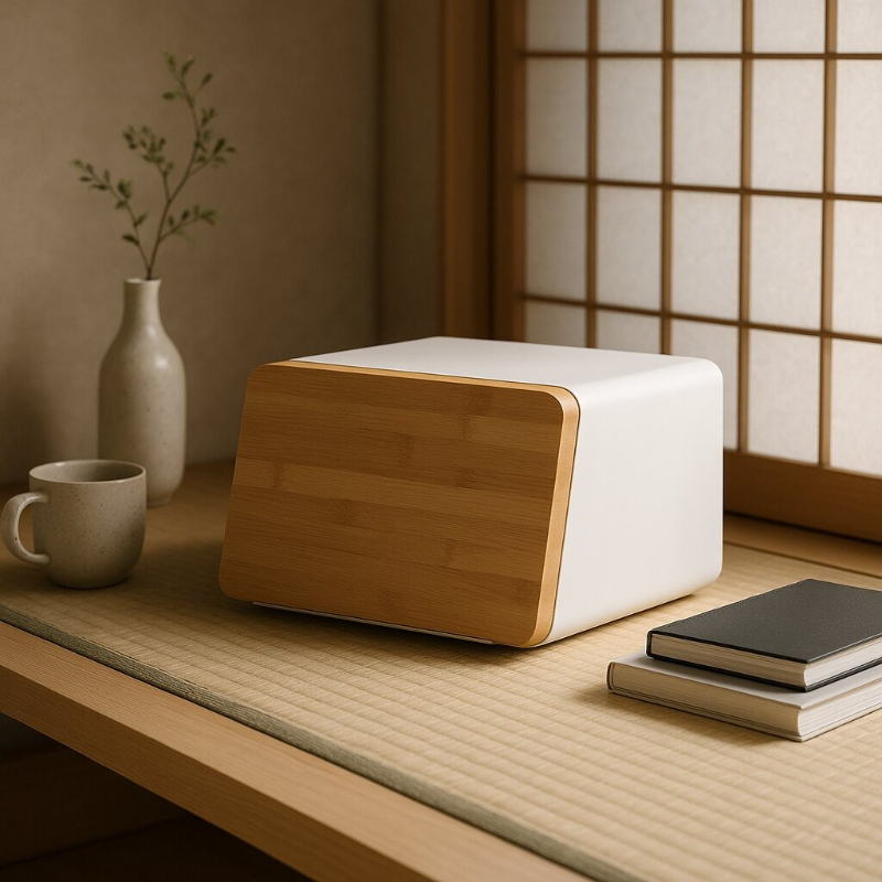 Bread Box Bamboo - キッチン収納用竹製ブレッドボックス、スナック整理用気密食品容器、ハンドル付き多目的パントリーオーガナイザー