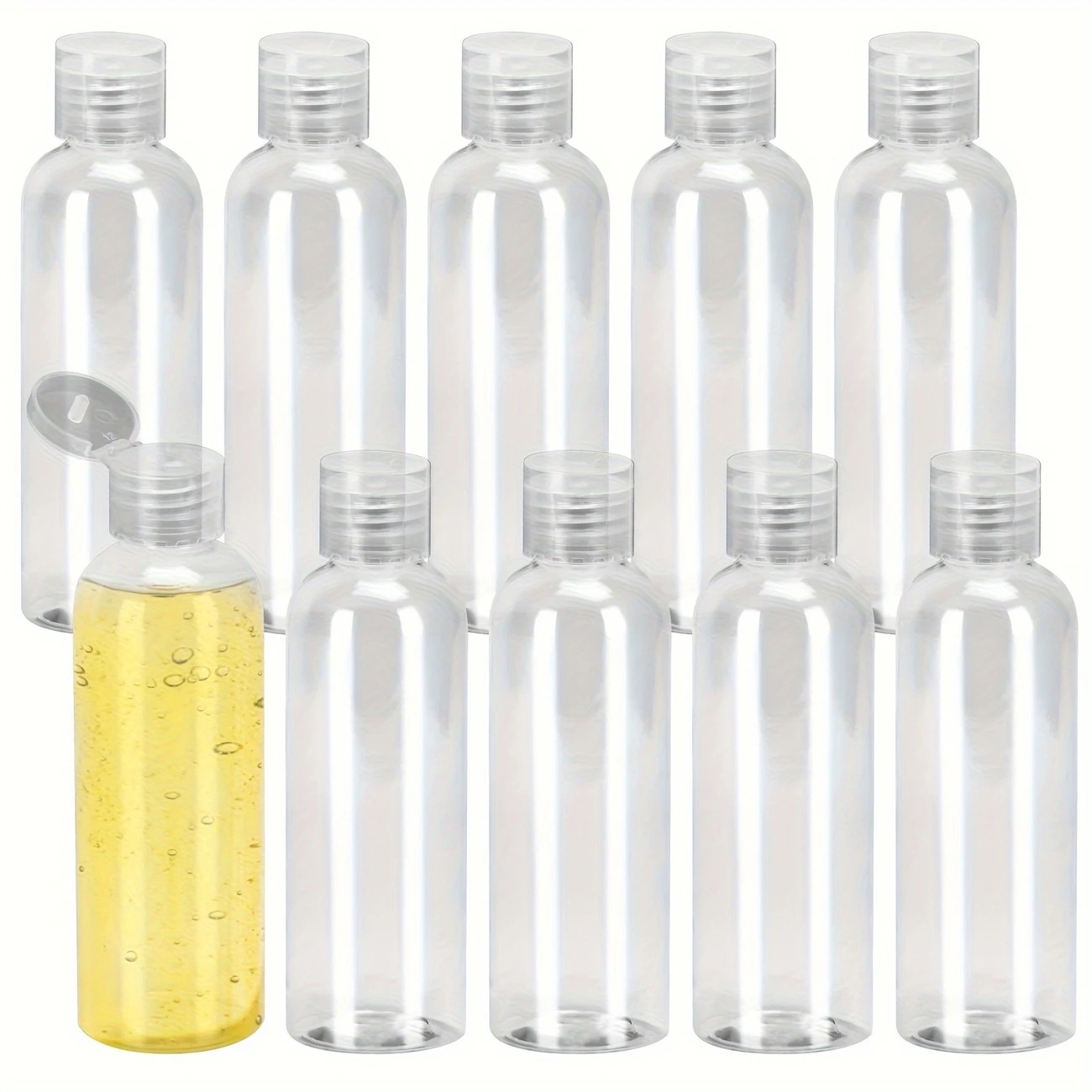 Condiment Squeeze Bottle - 1/3/5/10 個 50 ミリリットル 100 ミリリットルプラスチックスクイズボトルフリップトップ蓋空のローションシャンプー旅行に優しい詰め替えトイレタリー