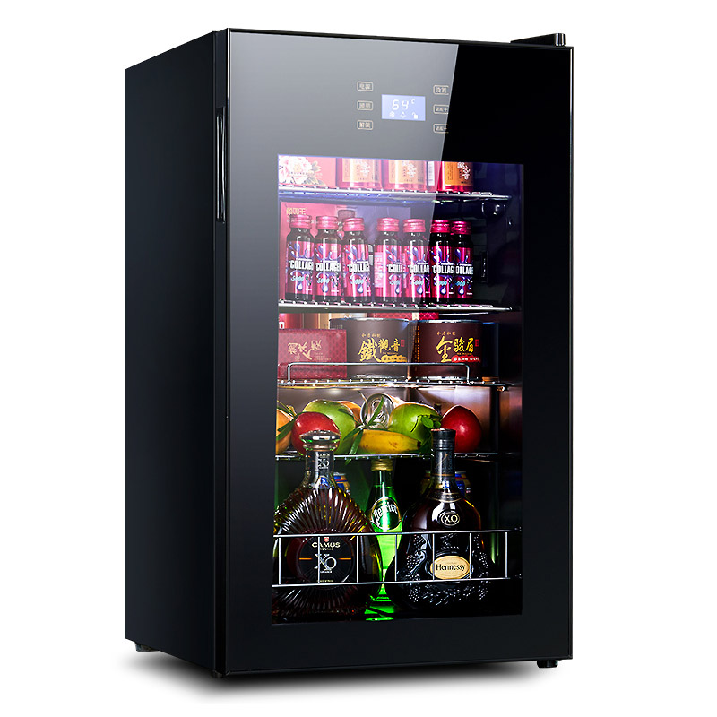 Food Storage Zone - 冷蔵冷蔵庫 95L ワイン冷蔵庫透明ガラスドア茶飲料冷凍庫 -5 に 10