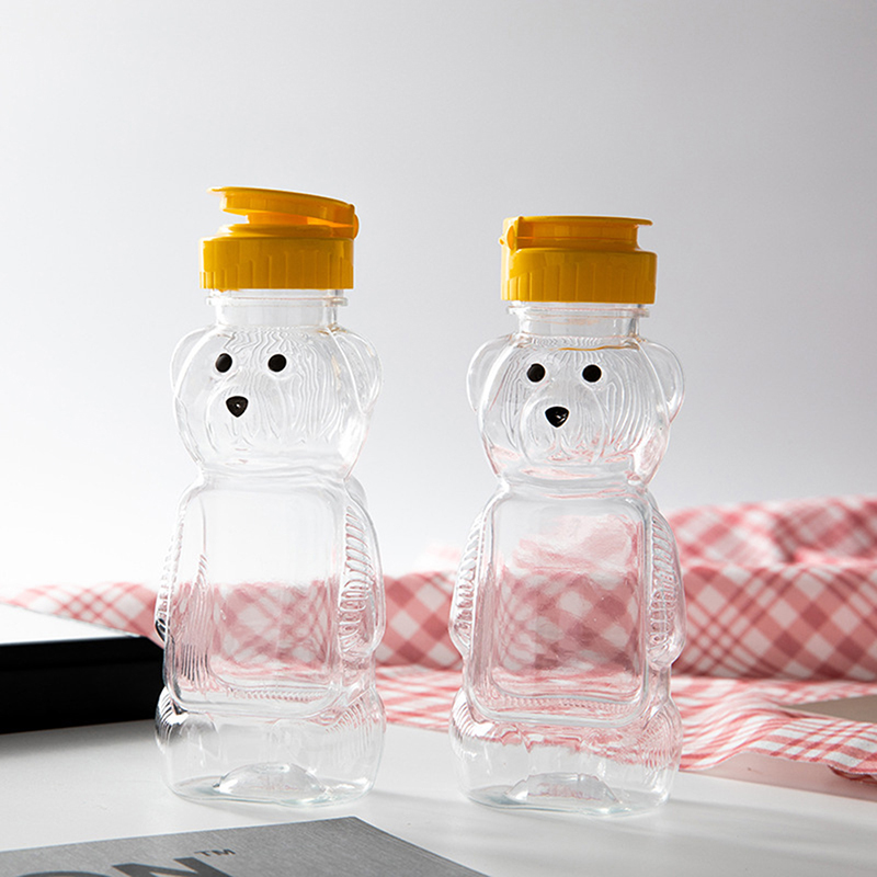 Condiment Squeeze Bottle - プラスチック製絞り調味料ボトル,蜂蜜,ソース,マスタード,ジャムディスペンサー,230ml, 1個