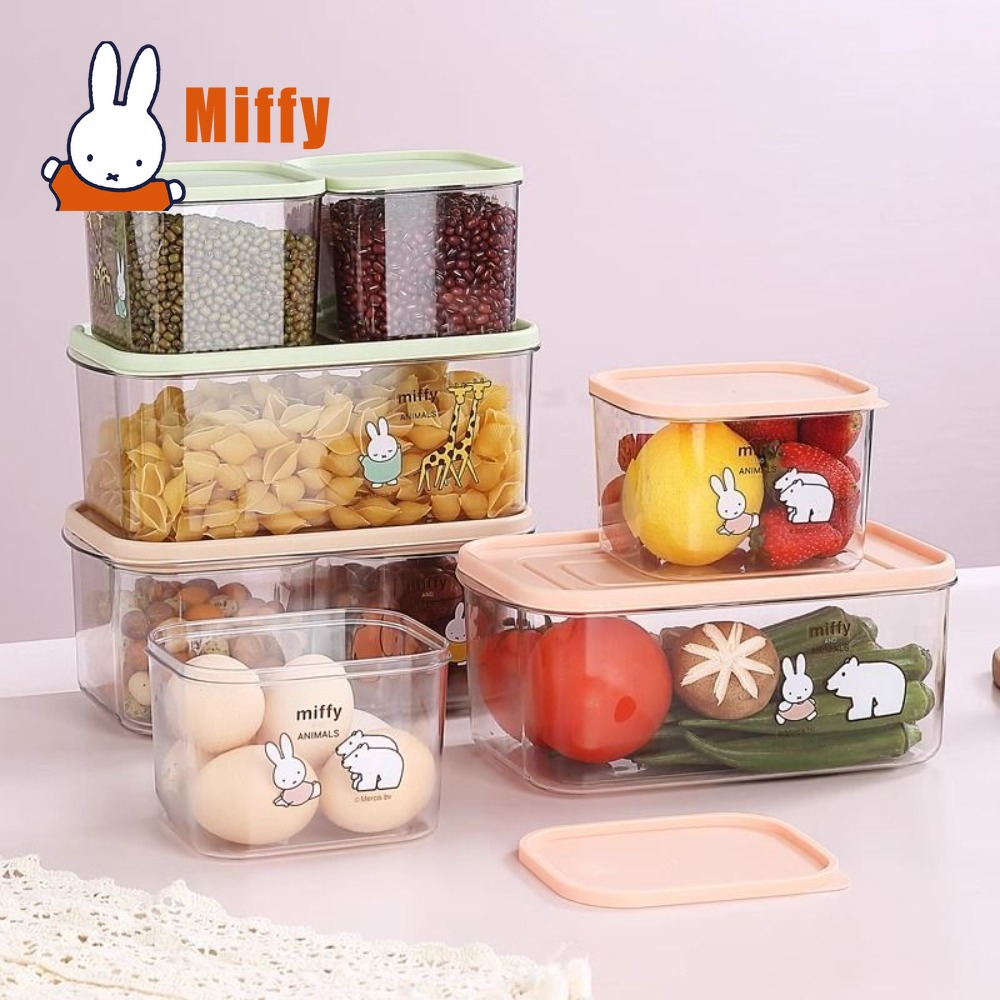 Food Storage No Pantry - かわいいミッフィー食品保存容器かわいい透明気密 BPA フリー漏れ防止キッチンパントリーオーガナイザー野菜ガールギフト