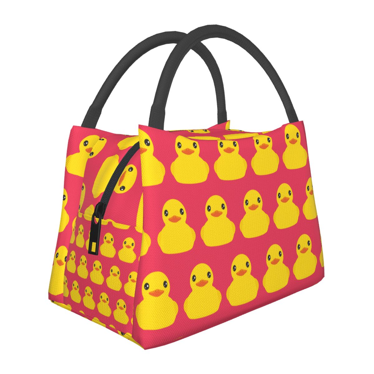 Food Storage Yellow - イエロークラシックラバーダック断熱ランチバッグ女性用ピクニック収納食品ボックスコンテナクーラーサーマルランチボックストート