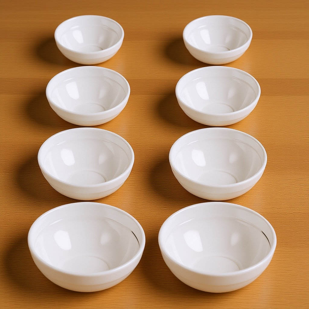 Food Storage Non Toxic - 8個入り食品グレードアクリル製エッセンシャルオイルボウルセット、無毒無臭透明、家庭用スパ、プロのマッサージオイル保管に最適