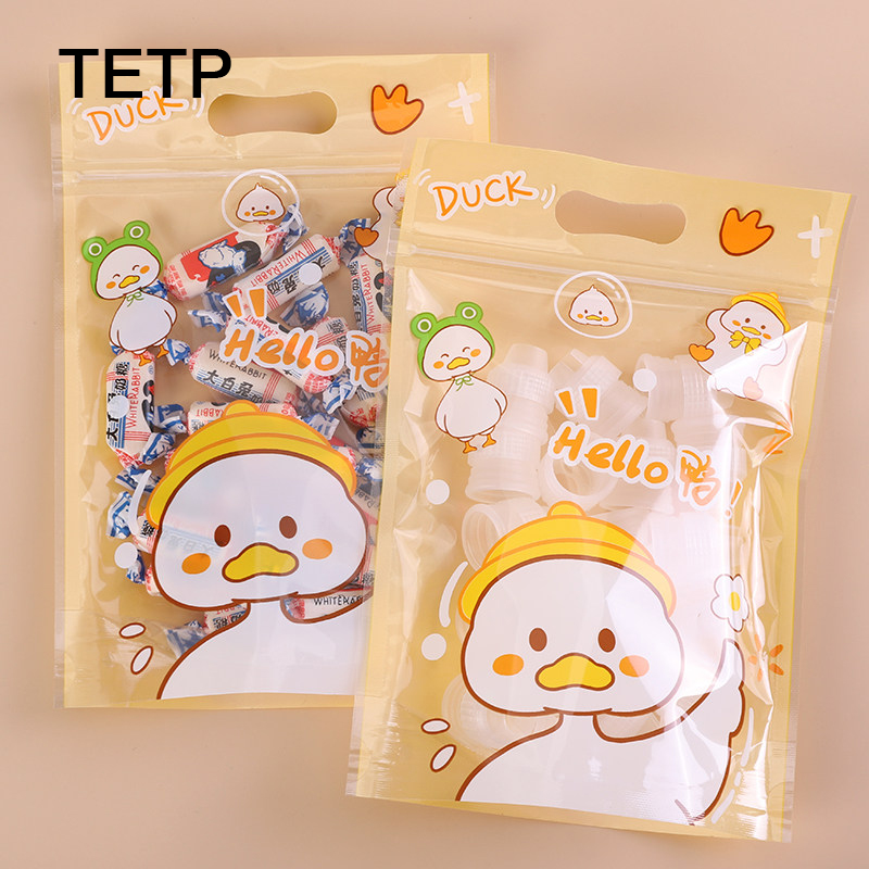 Food Storage Yellow - TETP 50 個黄色漫画食品包装袋スタンドアップホームパーティー手作り DIY ギフトクッキーチョコレートスノーフレーククリスプデコレーション
