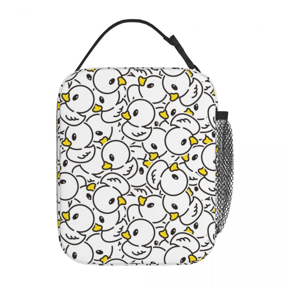 カスタムイエローカラフルラバーダックパターンランチバッグ女性 - Food Storage Yellow のレビューと価格