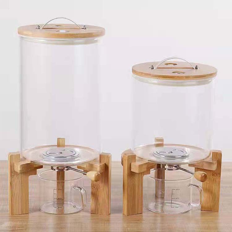 大型高ホウケイ酸ガラス製手作りキッチン米ガラス保存容器ジャー - Food Storage Glass Containers Large のレビューと価格