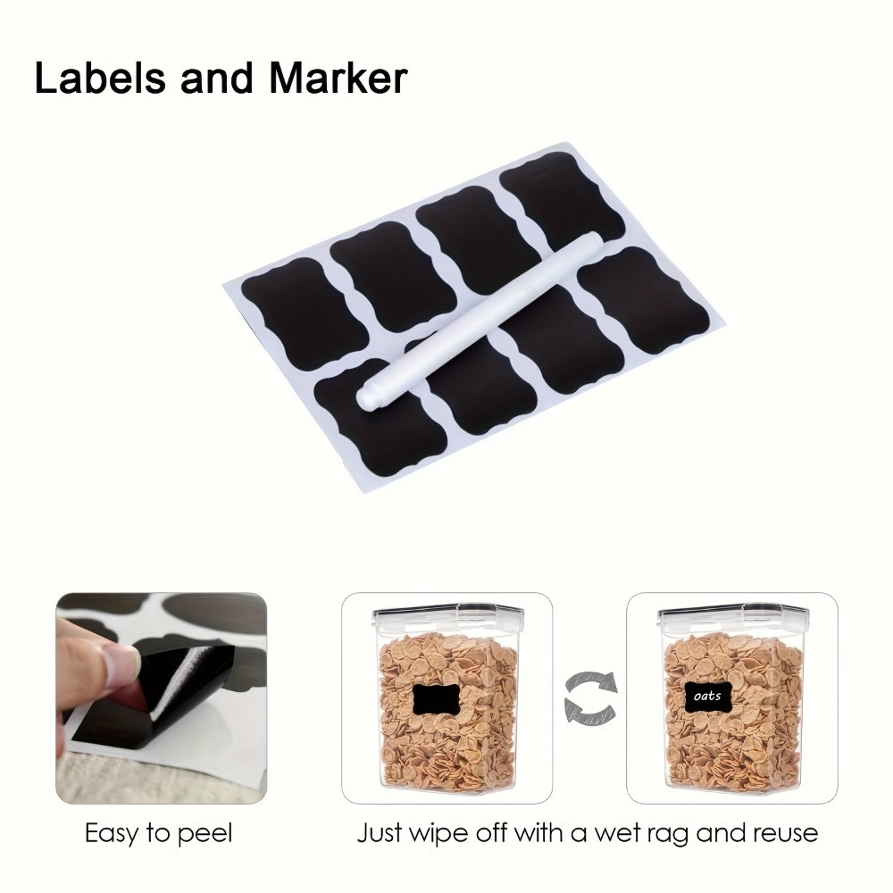 24個入り食品保存容器 12箱 12蓋 気密パントリーオーガ - Food Storage Square Containers のレビューと価格