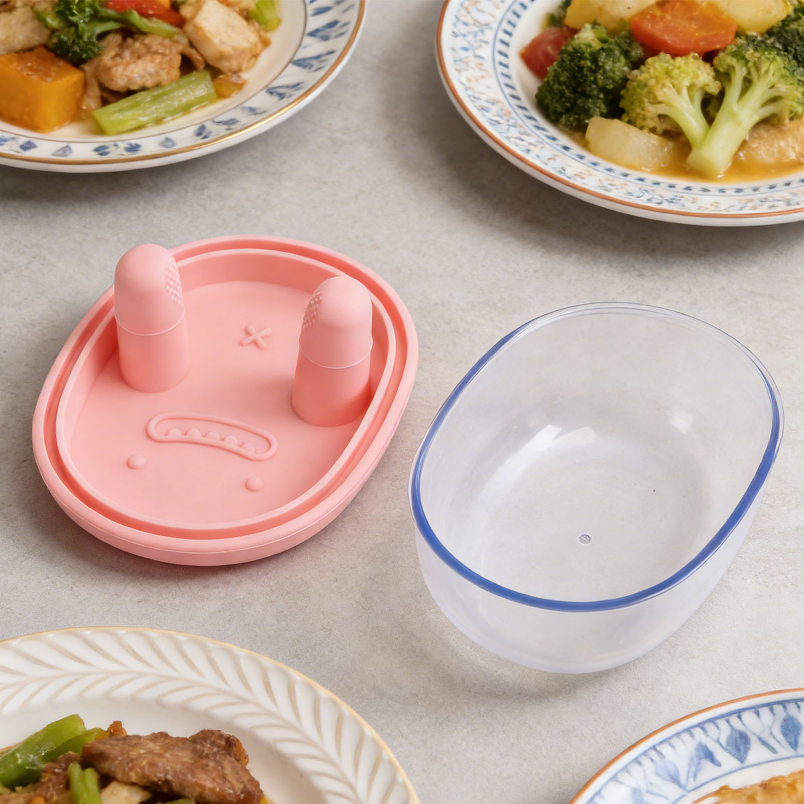 2 in 1 汚れにくいスナック容器、漏れ防止食品保存スナッ - Food Storage Silicone のレビューと価格