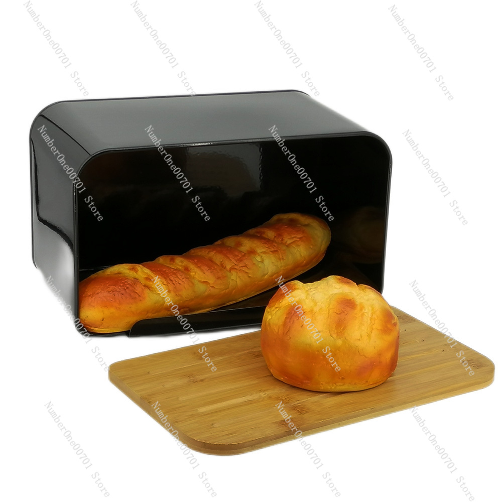 竹製の蓋付きキッチンブレッドボックス、ステンレス製のパン収納 - Bread Box Bamboo のレビューと価格