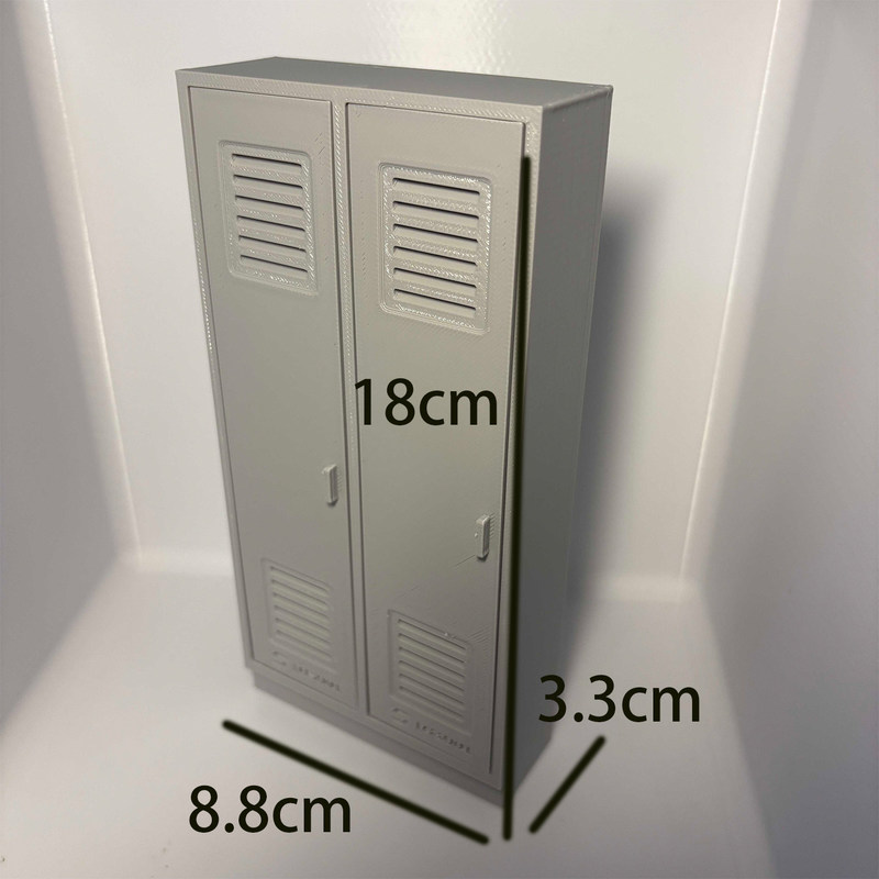 18cmミニチュアフードプレイスクールロッカー収納キャビネッ - Food Storage Locker のレビューと価格