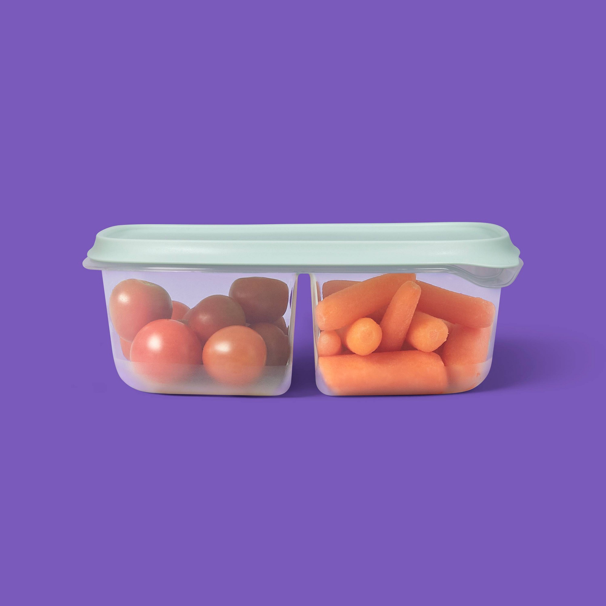 3個入り透明プラスチック製分割長方形食品保存容器、スナップ蓋 - Food Storage Dividers のレビューと価格