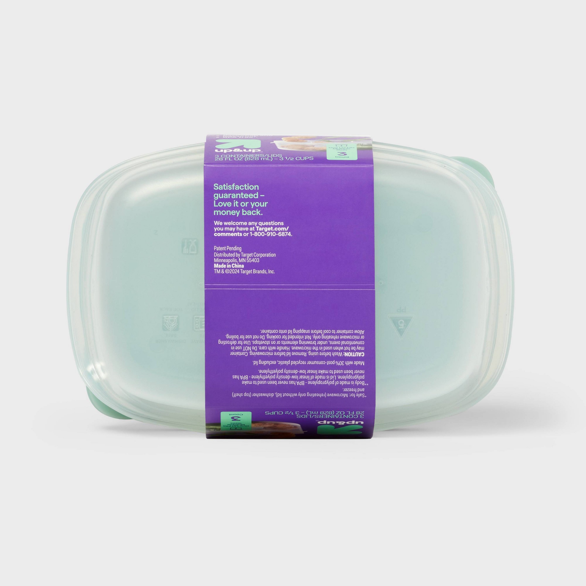 3個入り透明プラスチック製分割長方形食品保存容器、スナップ蓋 - Food Storage Dividers のレビューと価格