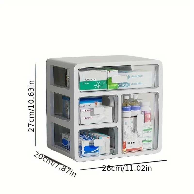 家庭用薬箱1個、家庭用薬管理器、引き出し式大容量薬医療多目的 - Food Storage Management のレビューと価格