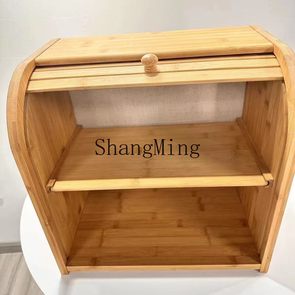 SM 家庭用竹製パン収納ボックス 食品保存容器 ローラーシャ - Bread Box Bamboo のレビューと価格