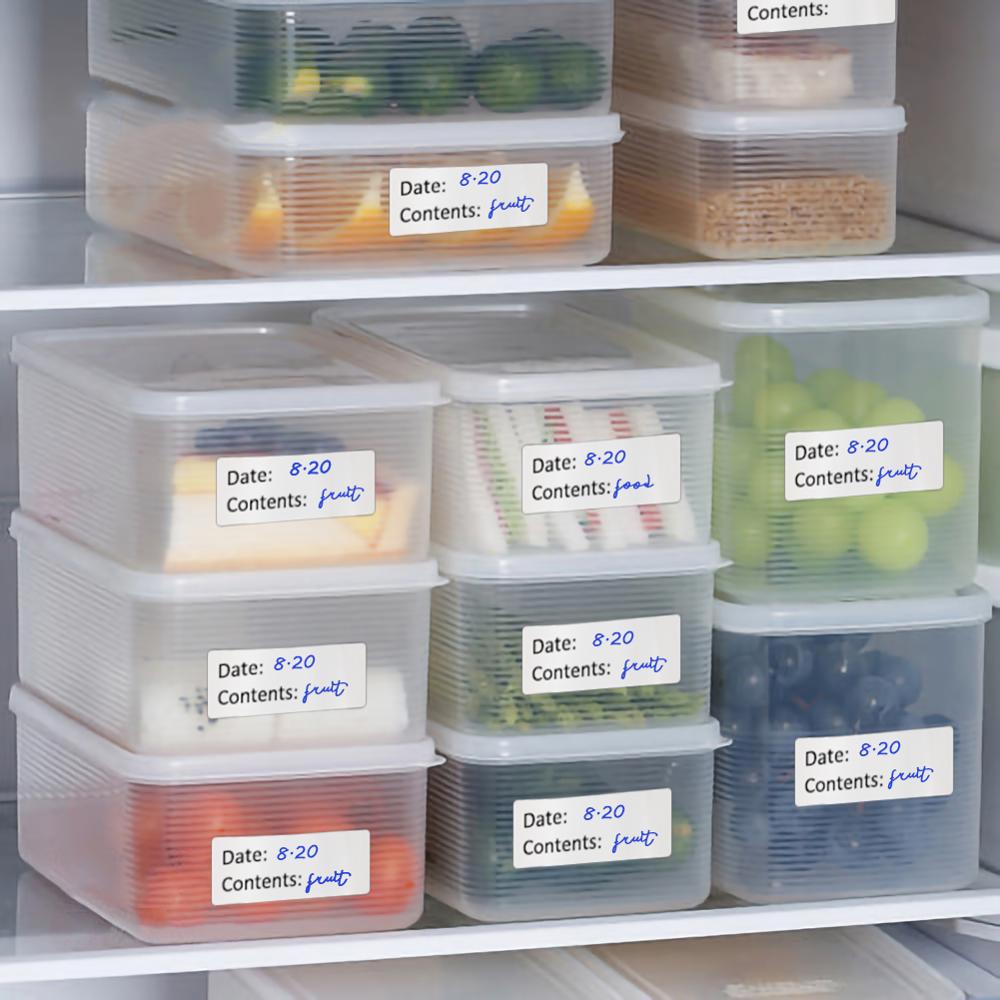 DIY食品保存ステッカー 空白の日付・内容・素材ラベル 容器 - Food Storage No Pantry のレビューと価格