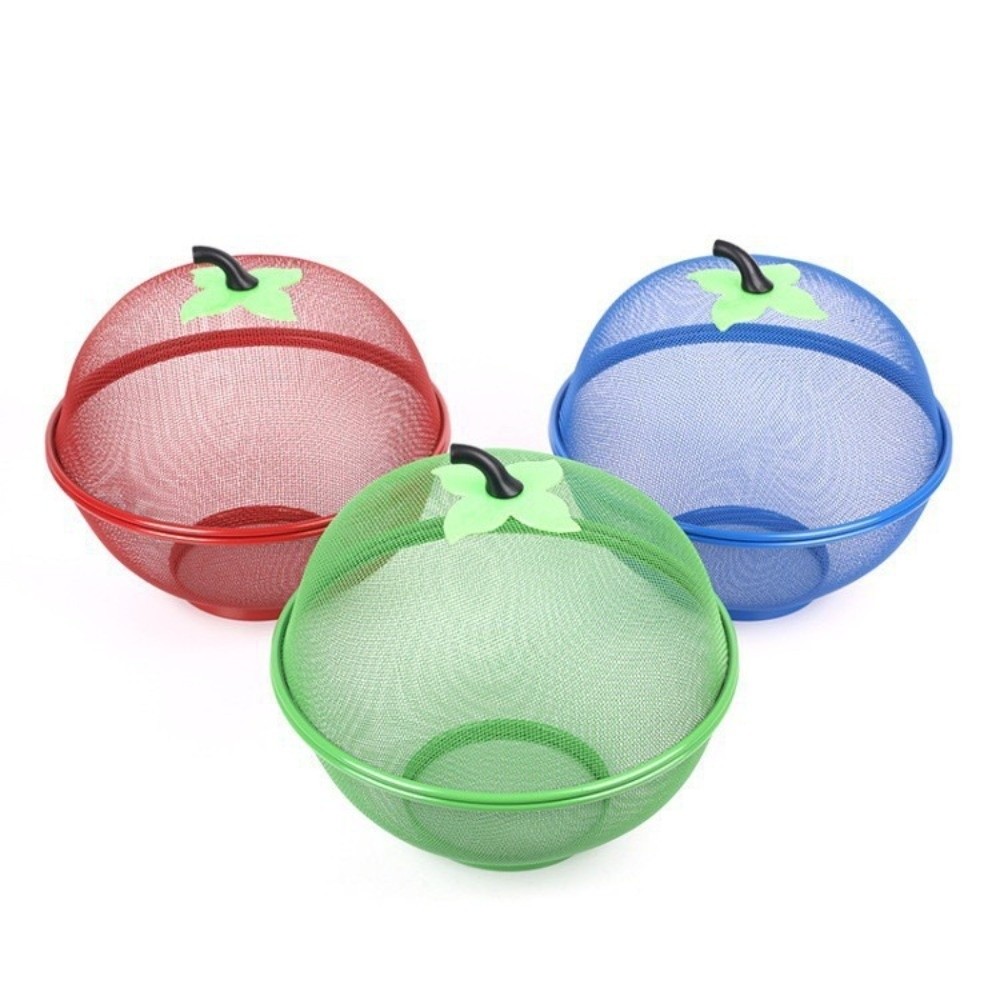 メッシュカバー付き金属製フルーツバスケット、お手入れ簡単、多 - Food Storage Net のレビューと価格