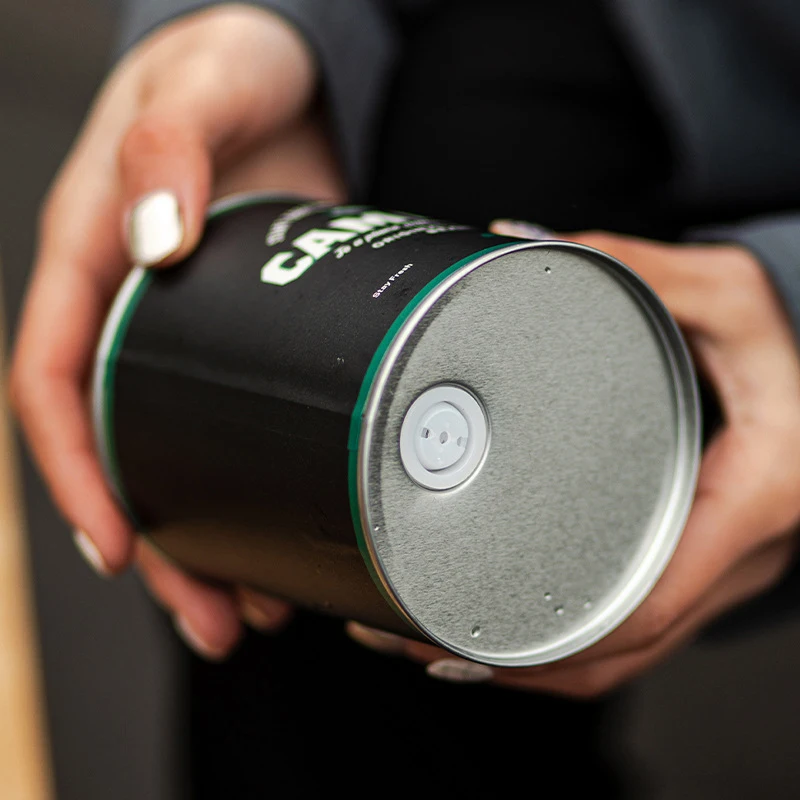 1pc コーヒー豆密封保管缶ポータブルキャンプ用ブリキ箱食品 - Food Storage Square Containers のレビューと価格