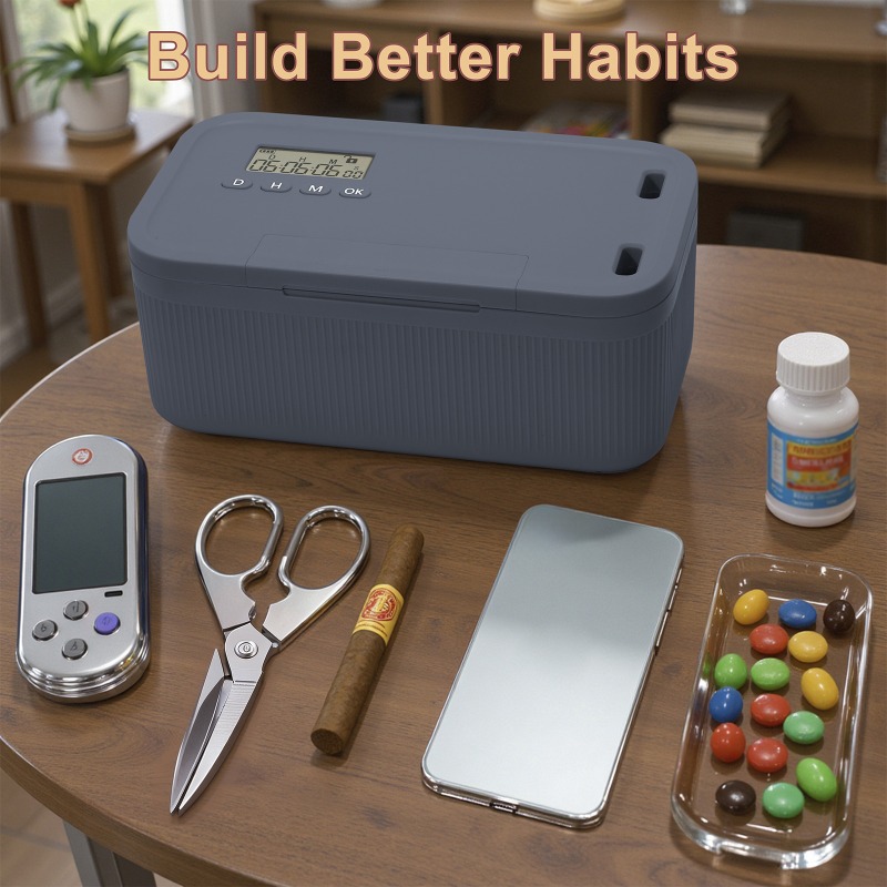 タイマー付きロックボックス 電話ロッカー タイムロック収納ボ - Food Storage Locker のレビューと価格