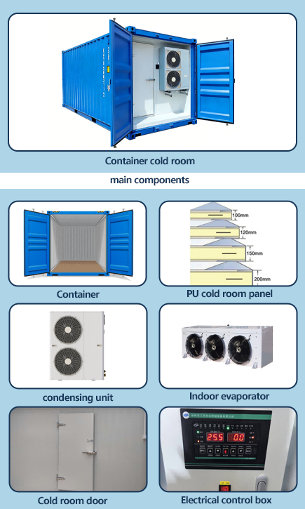 高品質20フィート冷凍コンテナ冷蔵ユニット、食品倉庫業務用冷 - Food Storage In Cooler のレビューと価格