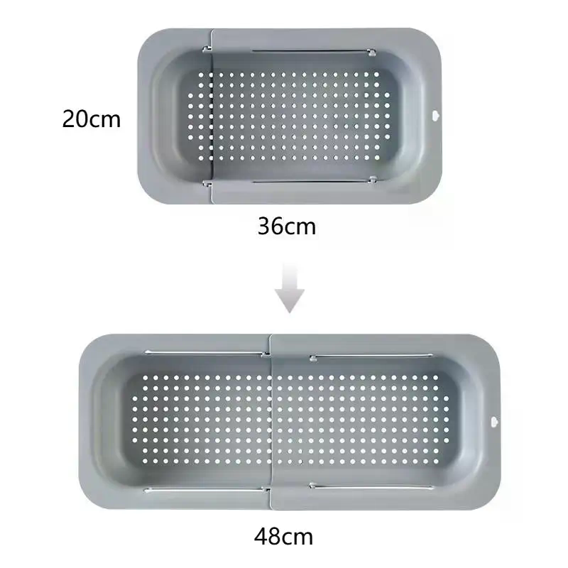 伸縮式排水バスケット、軽量シンク収納バスケット、非毒性プラス - Food Storage Non Toxic のレビューと価格