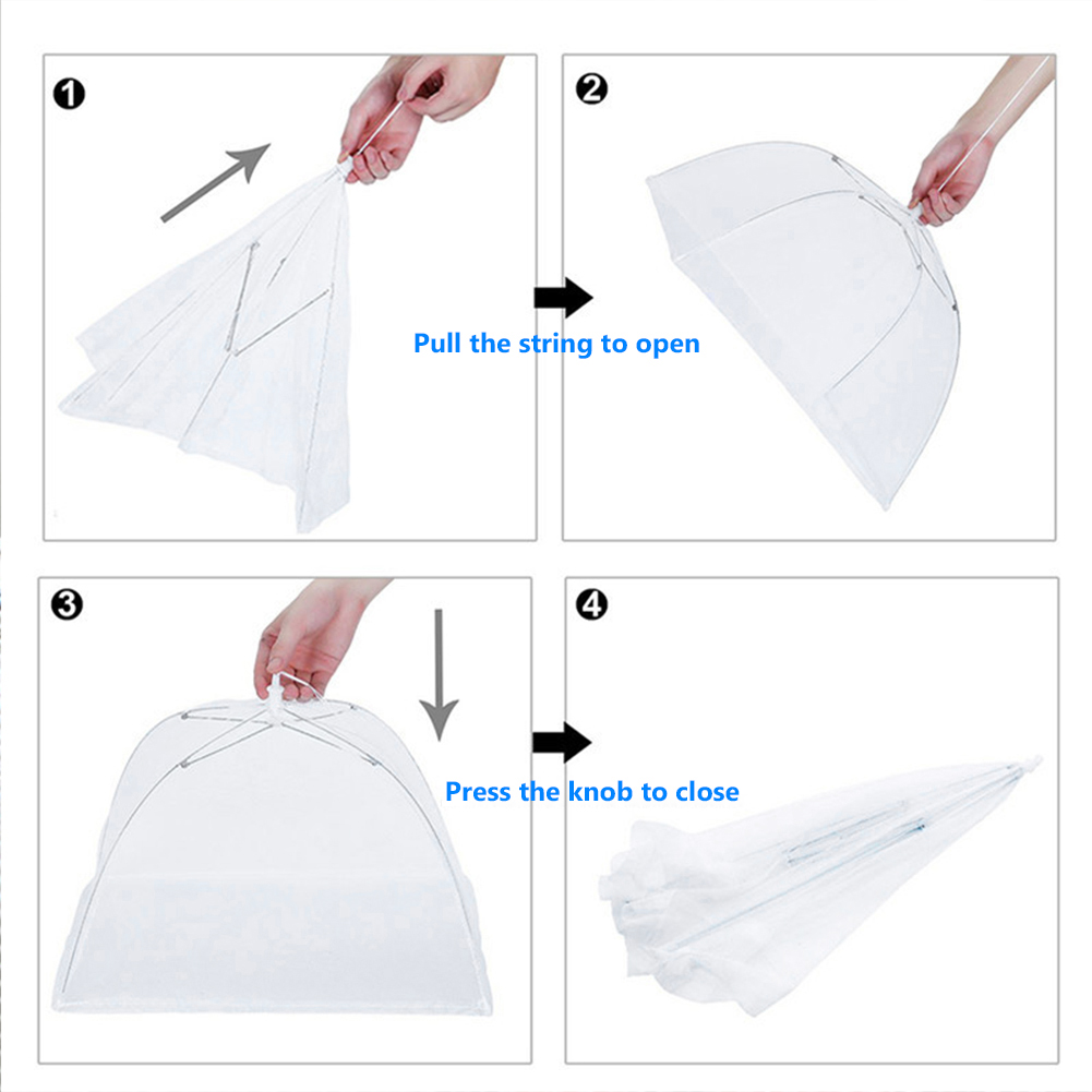最新の折りたたみ式フードメッシュカバー、通気性のある防虫傘テ - Food Storage Net のレビューと価格