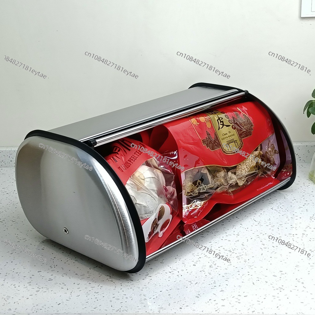 亜鉛メッキ鉄製パンケース 竹製蓋付き キッチン用気密保存容器 - Bread Box Bamboo のレビューと価格