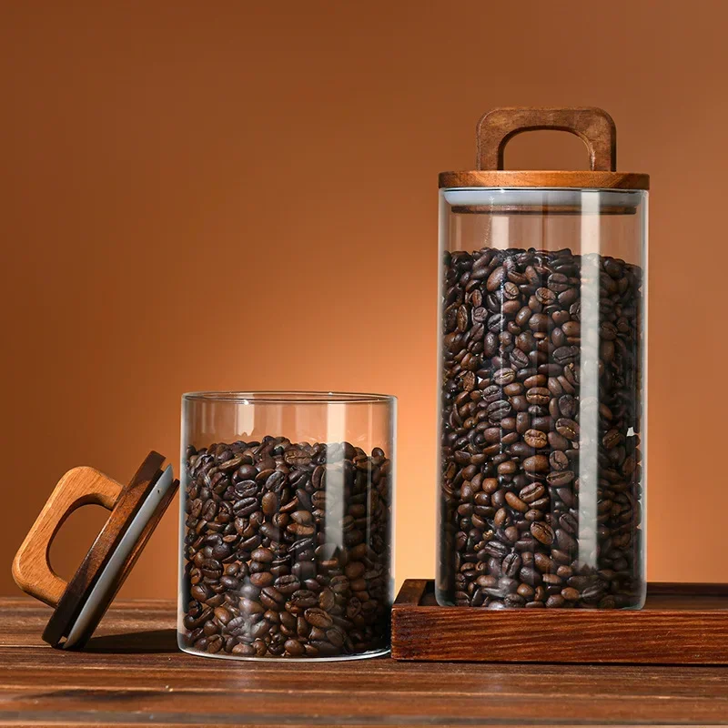 800-2100 ミリリットル木製蓋ガラス瓶 1pc 気密キ - Food Storage Glass Containers Large のレビューと価格
