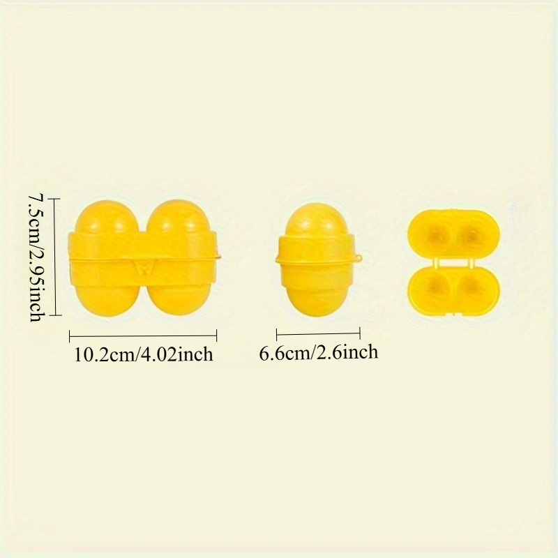 黄色の卵収納ボックス、家庭用冷蔵庫の卵トレイ、旅行用朝食、茶 - Food Storage Yellow のレビューと価格