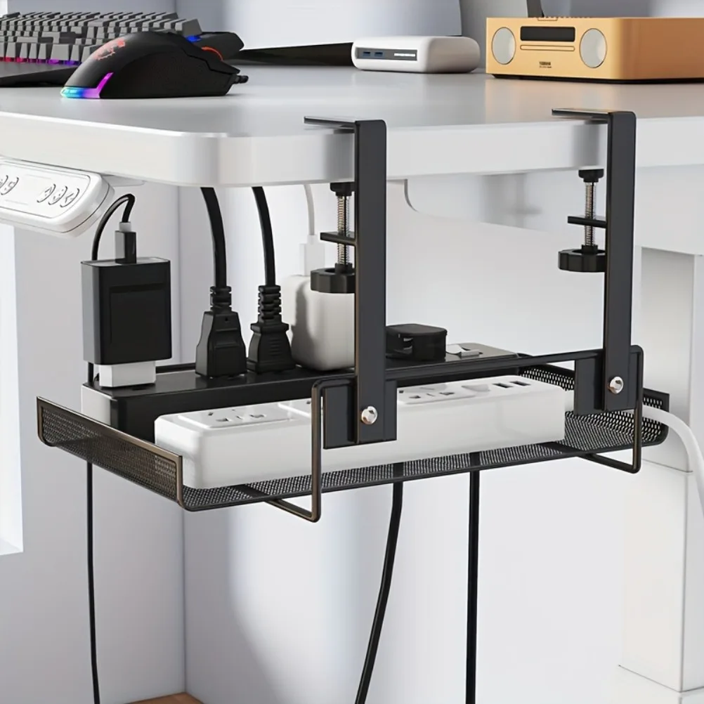 テーブル配線オーガナイザー収納ラックコンピュータデスクの下の - Food Storage Room のレビューと価格