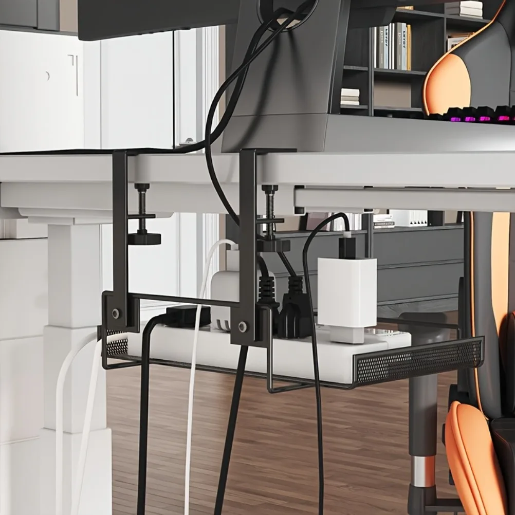 テーブル配線オーガナイザー収納ラックコンピュータデスクの下の - Food Storage Room のレビューと価格