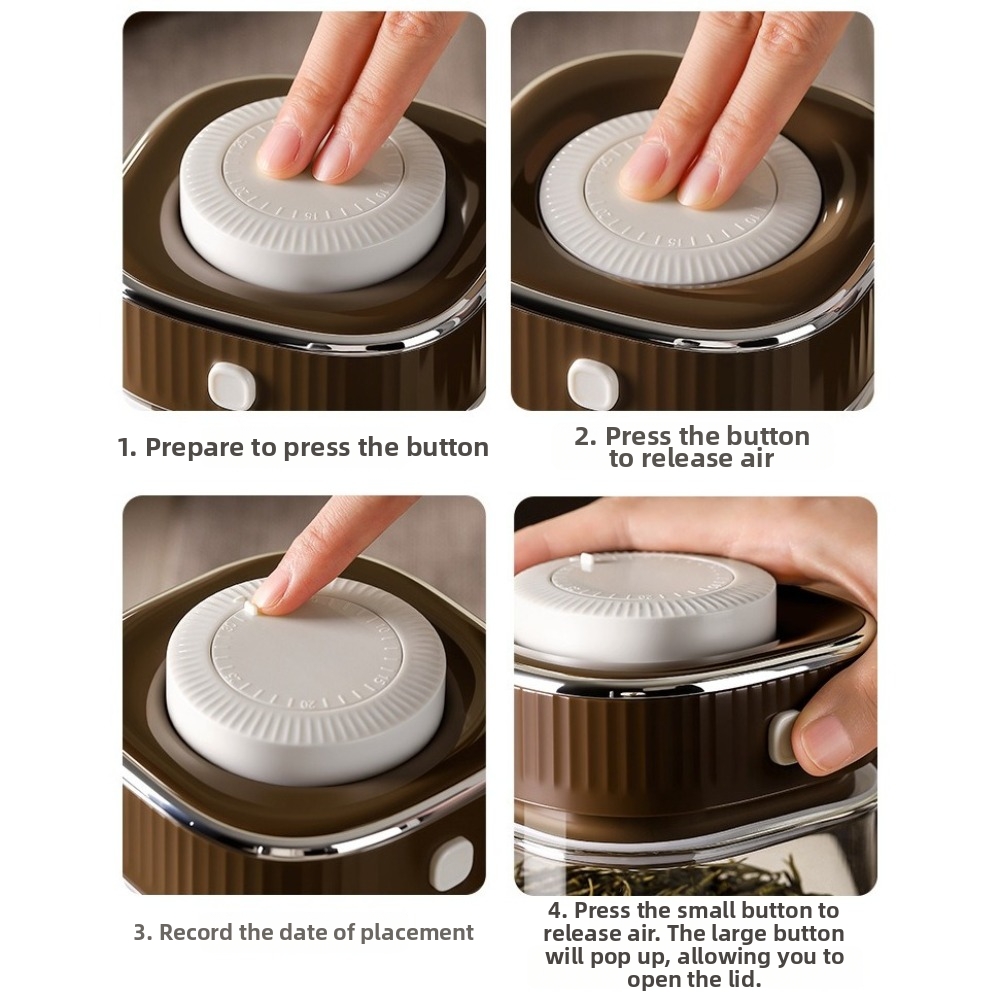 ガラス製コーヒー豆容器 日付記録 防湿食品保存箱 透明な視認 - Food Storage Glass Containers Large のレビューと価格