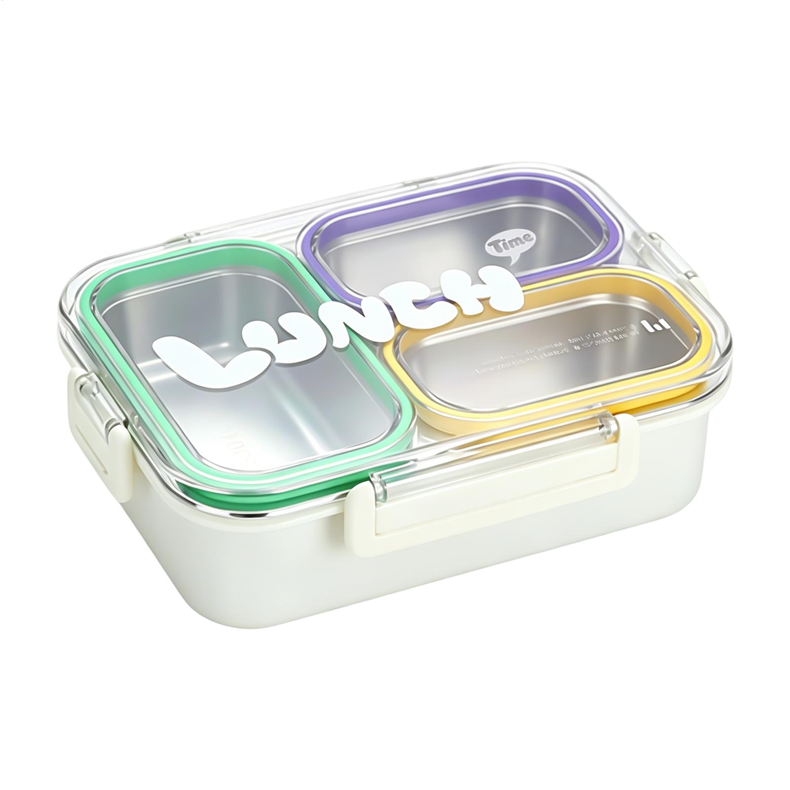 ステンレス製ランチボックス分割漏れ防止学校子供用スナックボッ - Food Storage Dividers のレビューと価格