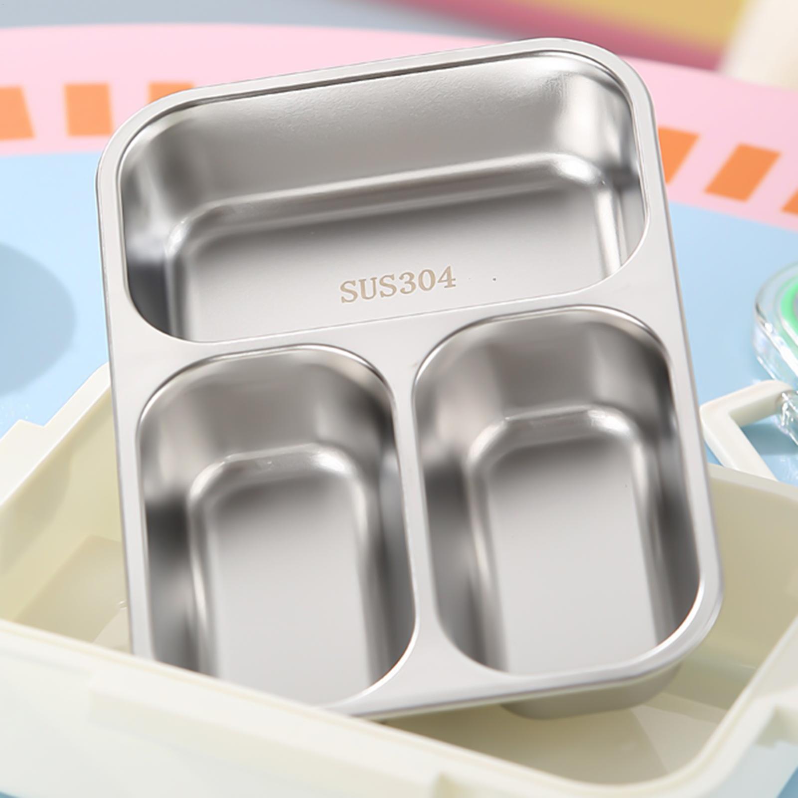 ステンレス製ランチボックス分割漏れ防止学校子供用スナックボッ - Food Storage Dividers のレビューと価格