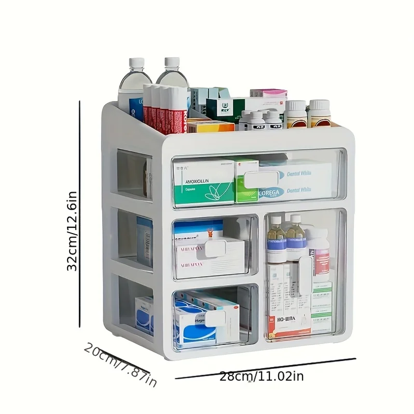 家庭用薬箱1個、家庭用薬管理器、引き出し式大容量薬医療用多目 - Food Storage Management のレビューと価格