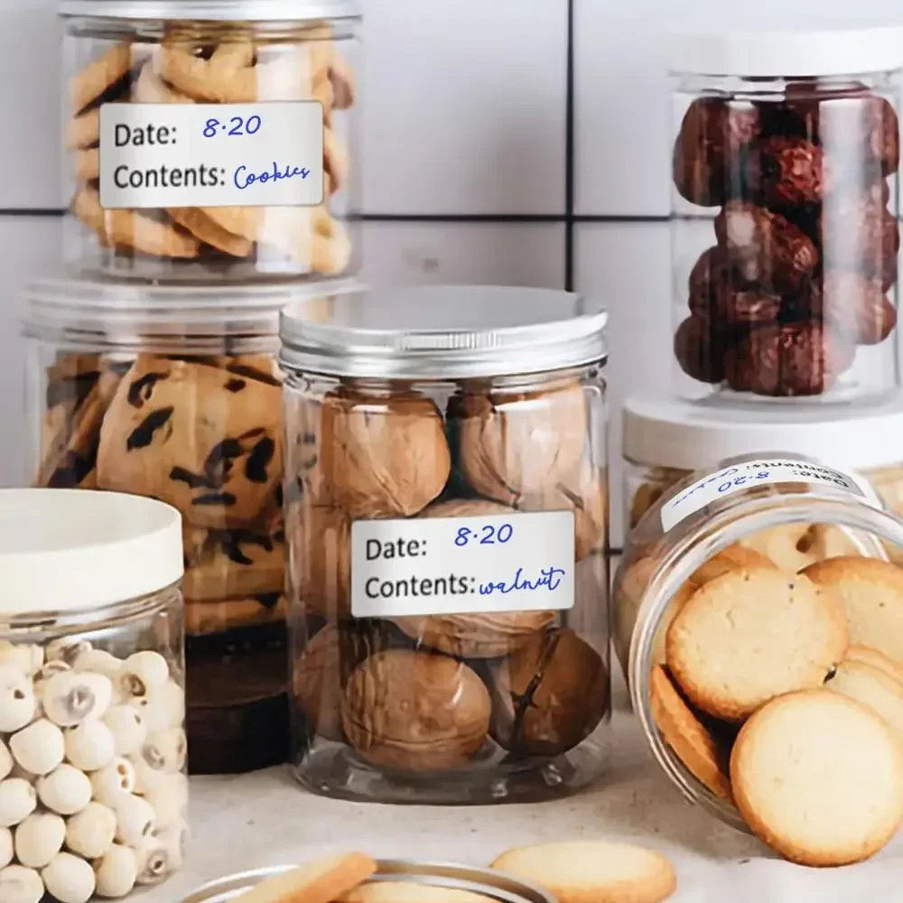 空のマークパントリーシールラベル、食品収納ステッカー、日付、 - Food Storage No Pantry のレビューと価格