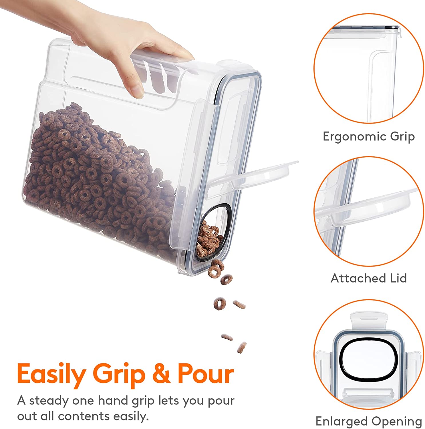 大型（5L）2/3個入り穀物保存容器セット、キッチンや食品保 - Food Storage Room のレビューと価格