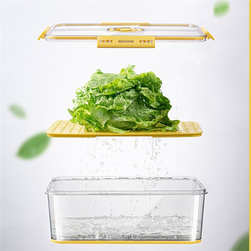 AA10RR 食品保存用冷蔵庫整理ボックス PET製 キッチ - Food Storage Yellow のレビューと価格