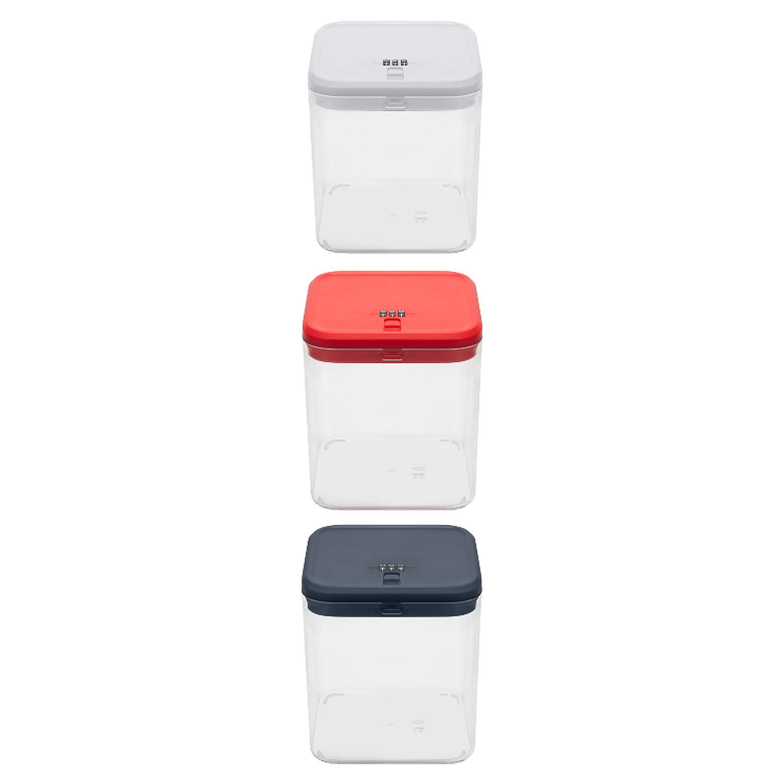 ロックボックス ロック可能な収納ボックス 透明なコード付き冷 - Food Storage Locker のレビューと価格