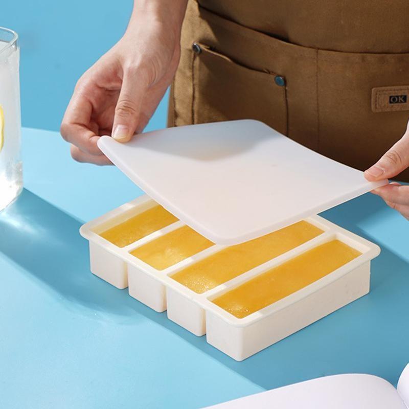 特大シリコン製フードトレイ（蓋付き）、4つの大きな型、家庭用 - Food Storage Silicone のレビューと価格