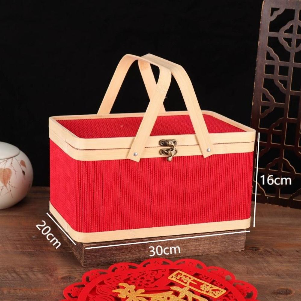 お祭り用パッケージボックス ヴィンテージ竹かご 中国風編み込 - Bread Box Bamboo のレビューと価格