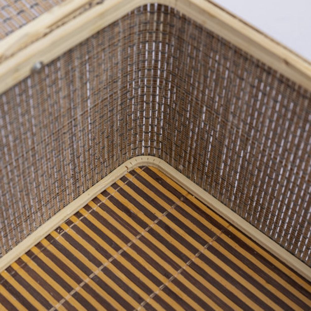 お祭り用パッケージボックス ヴィンテージ竹かご 中国風編み込 - Bread Box Bamboo のレビューと価格