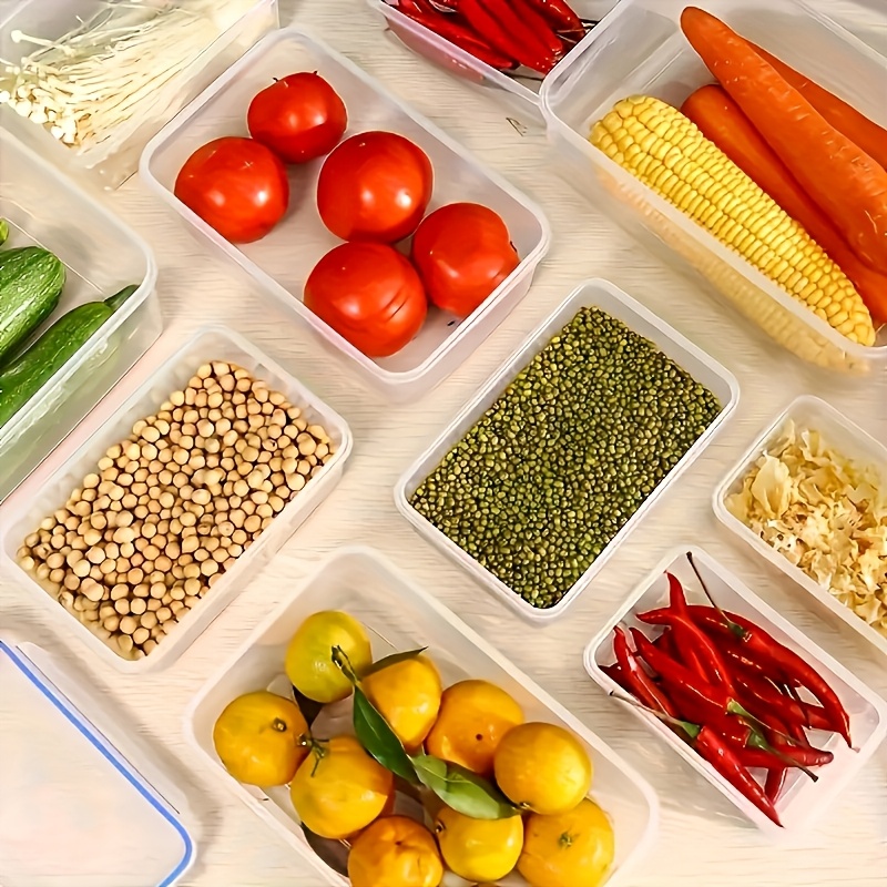 8個セットには、4つの容器と4つの蓋が含まれています。気密食 - Food Storage Square Containers のレビューと価格