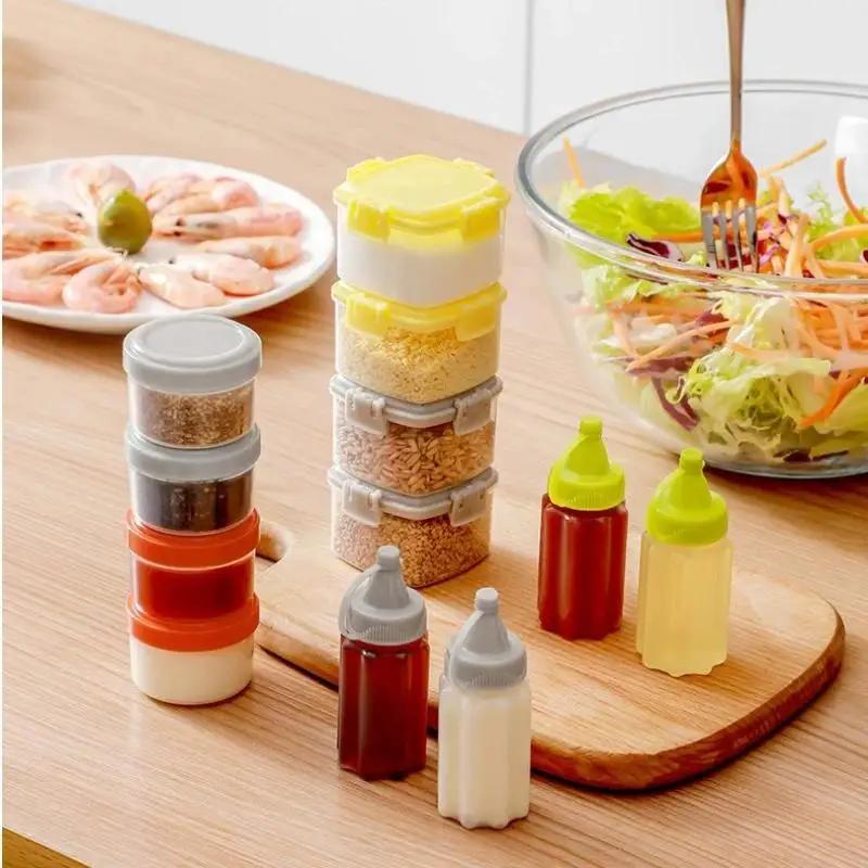 小型携帯用ソーススクイーズボトル、厚手のプラスチック製スクイ - Condiment Squeeze Bottle のレビューと価格