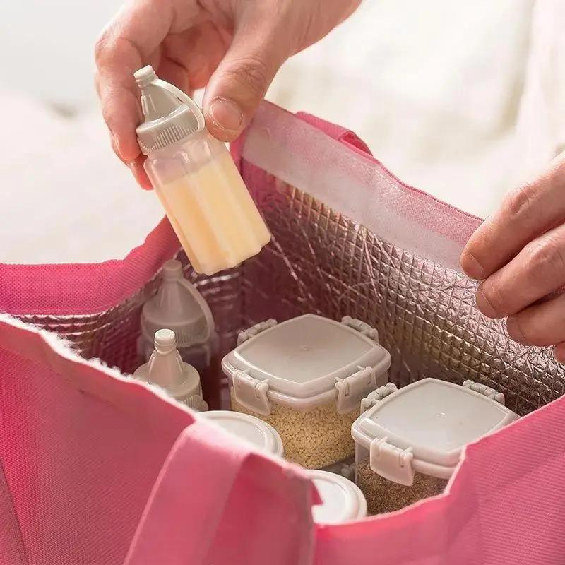 小型携帯用ソーススクイーズボトル、厚手のプラスチック製スクイ - Condiment Squeeze Bottle のレビューと価格