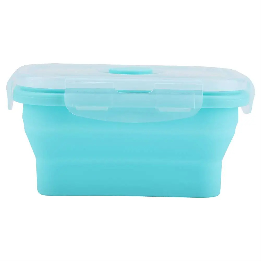 4 サイズ折りたたみシリコーン食品容器ポータブル弁当弁当箱マ - Food Storage Silicone のレビューと価格