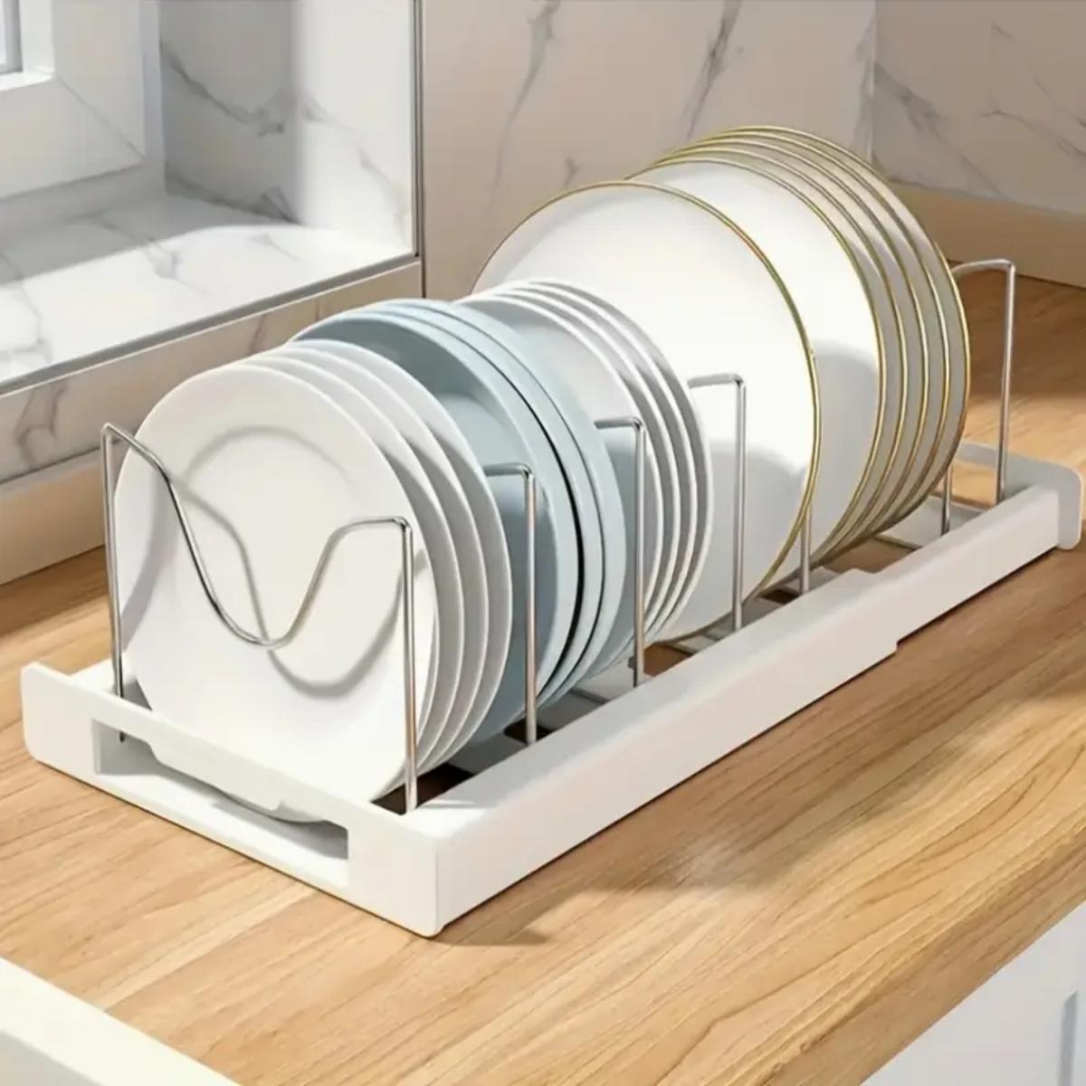 拡張可能なキッチンポットパンオーガナイザー、キャビネット下用 - Food Storage Dividers のレビューと価格